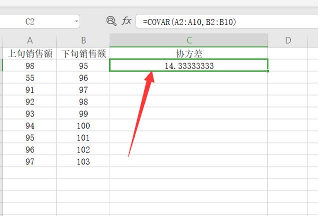 用Excel怎么計算協方差矩陣？