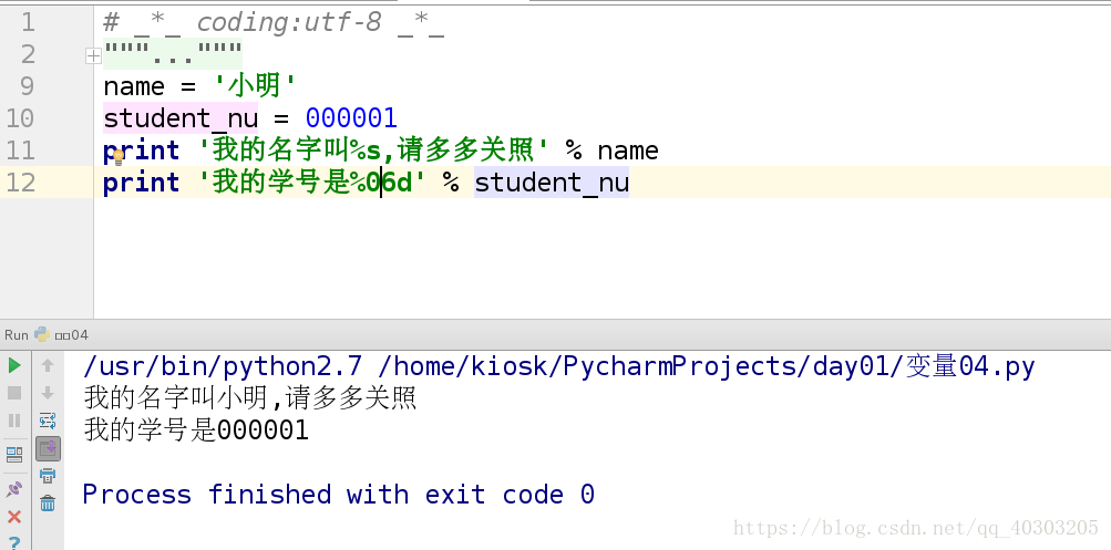 python定義變量類型