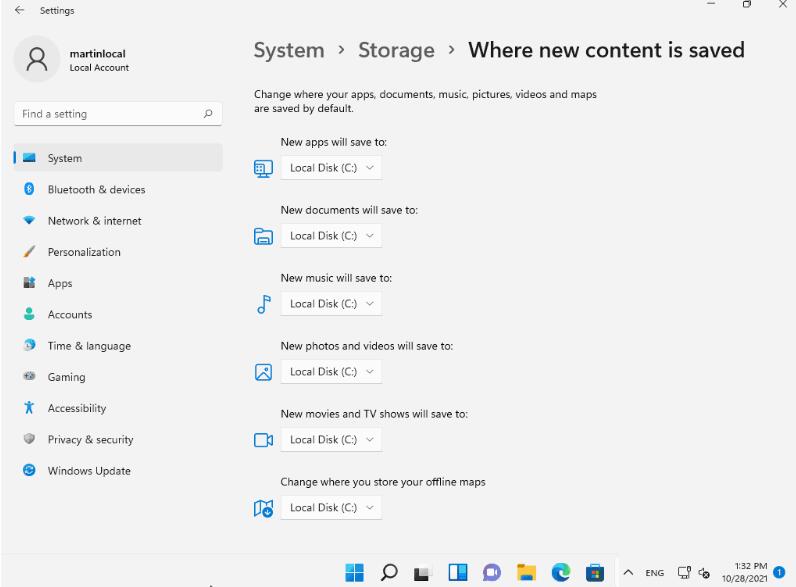 Win11如何更改默認保存位置？Win11默認保存位置更改方法