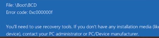 Win10藍屏winload.efi 0xc000000f如何修復？