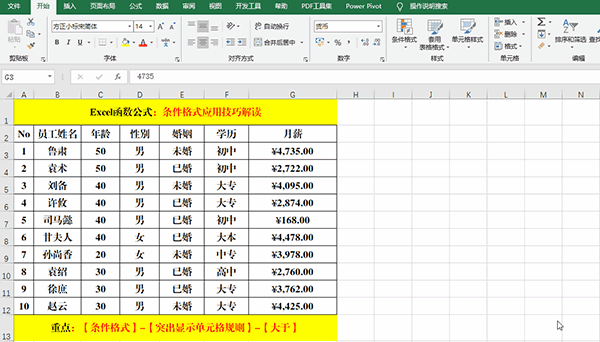 Excel 2019中使用條件格式分析數(shù)據(jù)的7類(lèi)方法教學(xué)