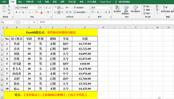 Excel 2019中使用條件格式分析數(shù)據(jù)的7類(lèi)方法教學(xué)