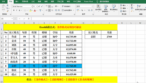 Excel 2019中使用條件格式分析數(shù)據(jù)的7類(lèi)方法教學(xué)