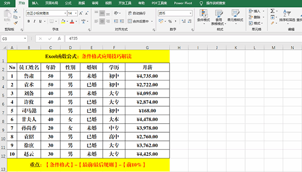 Excel 2019中使用條件格式分析數(shù)據(jù)的7類(lèi)方法教學(xué)