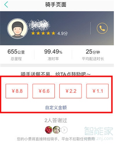 美團(tuán)怎么打賞騎手紅包