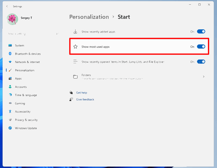 如何在Windows11“開(kāi)始”菜單中隱藏或顯示最常用的應(yīng)用程序？
