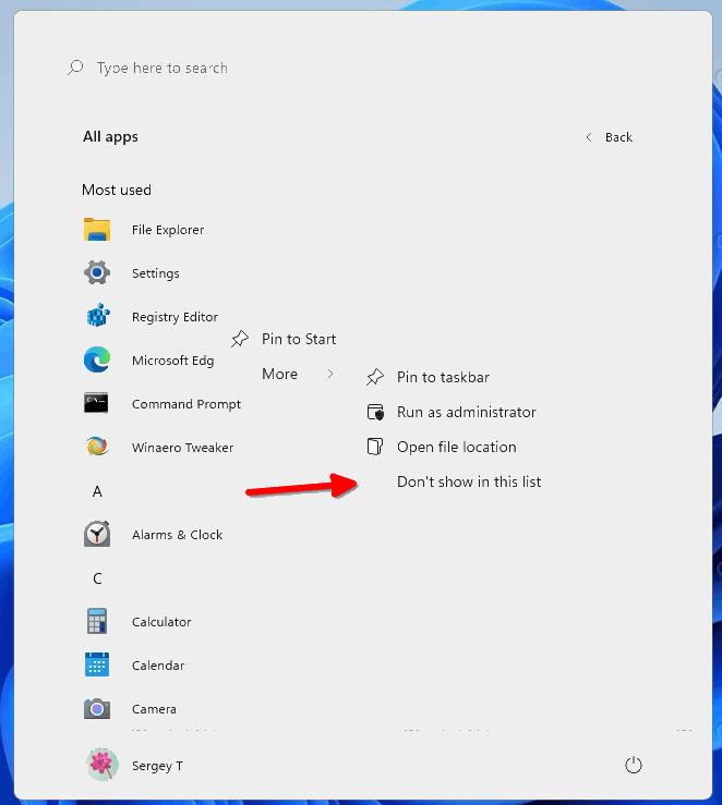 如何在Windows11“開(kāi)始”菜單中隱藏或顯示最常用的應(yīng)用程序？