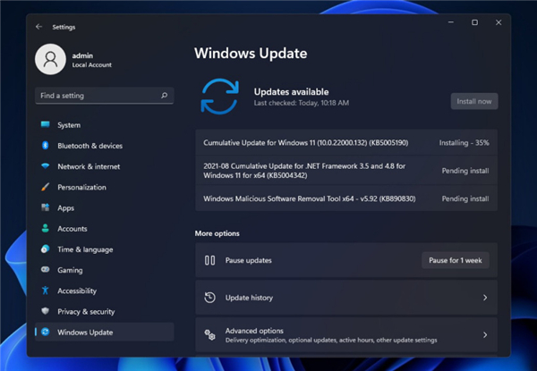 Cumulative Update for Windows11(10.0.22000.132)(KB5005190)更新失敗怎么辦？