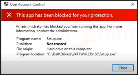 如何修復(fù)Windows10中的“此應(yīng)用程序已被阻止以保護(hù)您”？
