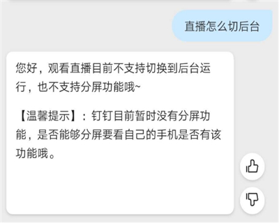 釘釘怎么后臺(tái)播放