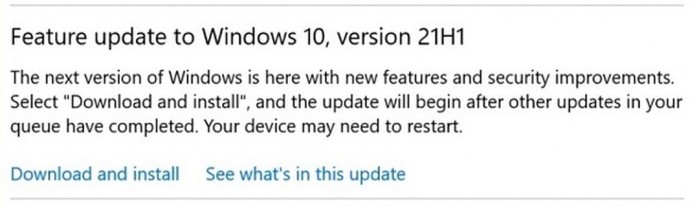 (完美升級(jí))Windows10 2021年5月功能更新(21H1)的三種方式