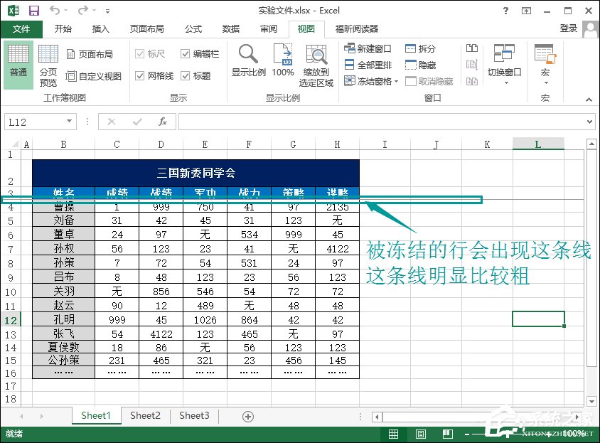 Excel怎么凍結(jié)窗口？Excel凍結(jié)首行和首列的方法