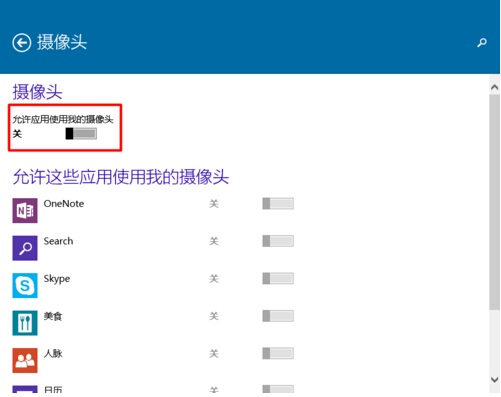 Win10系統(tǒng)怎樣限制應(yīng)用程序打開或關(guān)閉攝像頭?