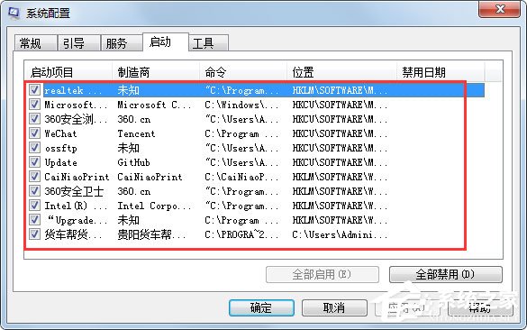 Win7運行啟動項命令是什么？Win7設(shè)置開機啟動項的方法