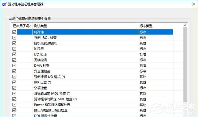 Win10如何使用“驅(qū)動(dòng)程序驗(yàn)證程序管理器”排查有問題的驅(qū)動(dòng)程序？