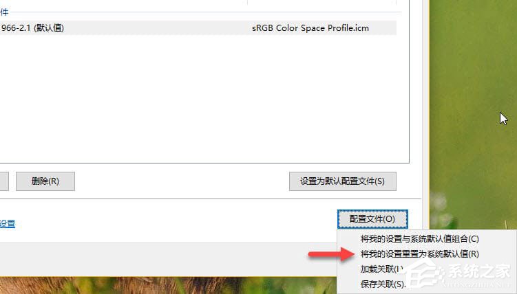 Windows10如何正確配置顯示器顏色配置文件？