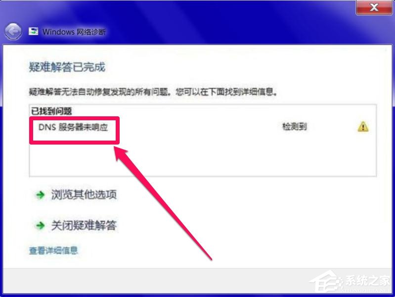 Windows7系統(tǒng)DNS服務(wù)器未響應(yīng)怎么辦？