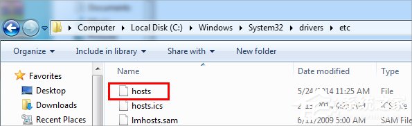 Windows7電腦hosts文件在哪？