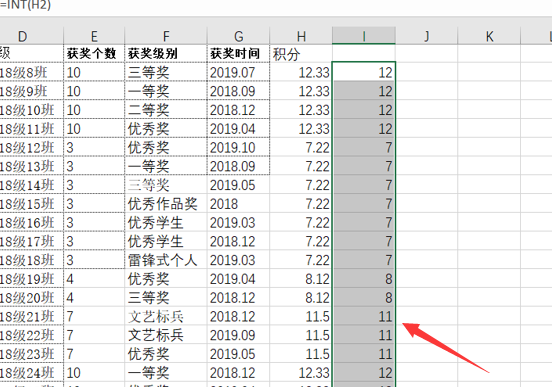 WPS中Exce怎么取整函數(shù)