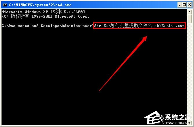 WinXP系統如何批量提取文件名？