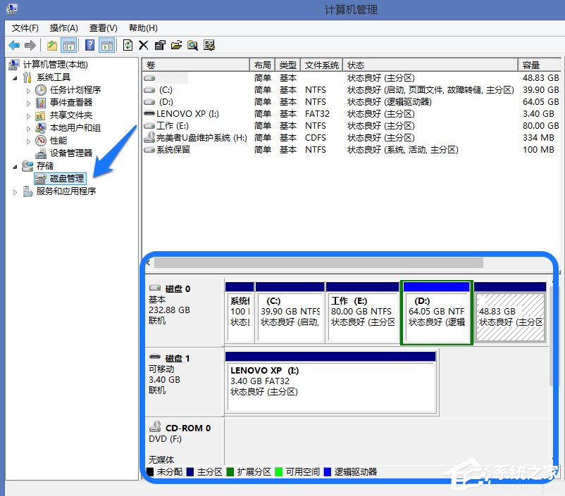 Win8系統(tǒng)怎么進(jìn)行磁盤管理?