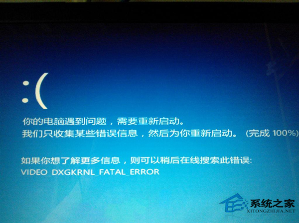 Win8.1系統藍屏提示video dxgkrnl fatal error錯誤怎么修復？