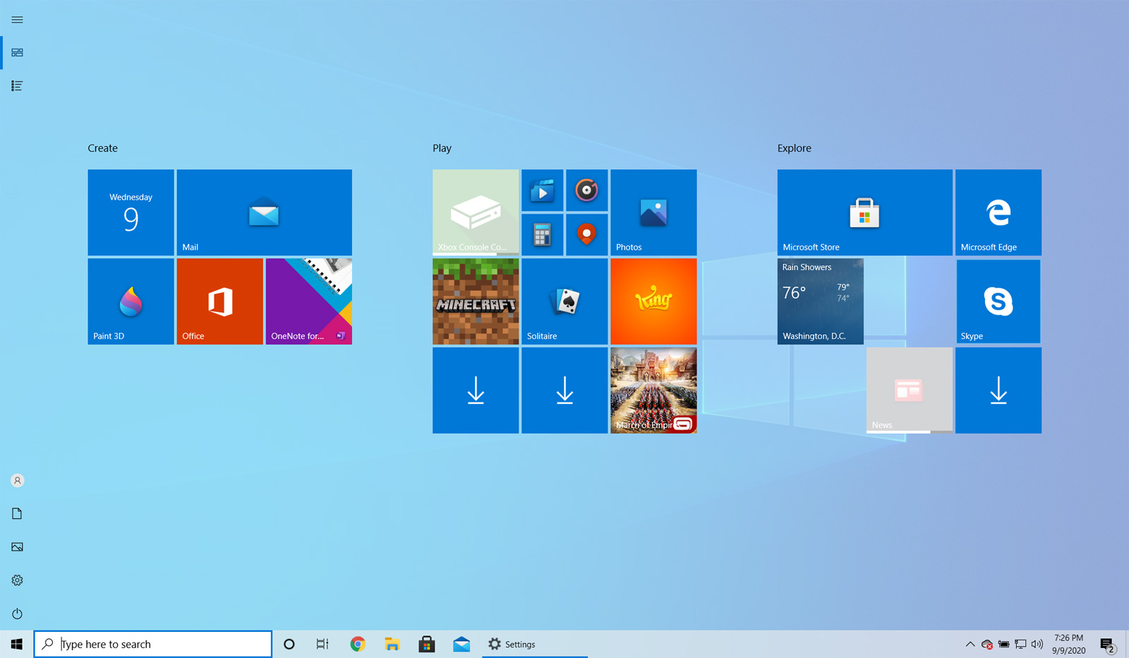 Win10開始菜單怎么設置全屏顯示？