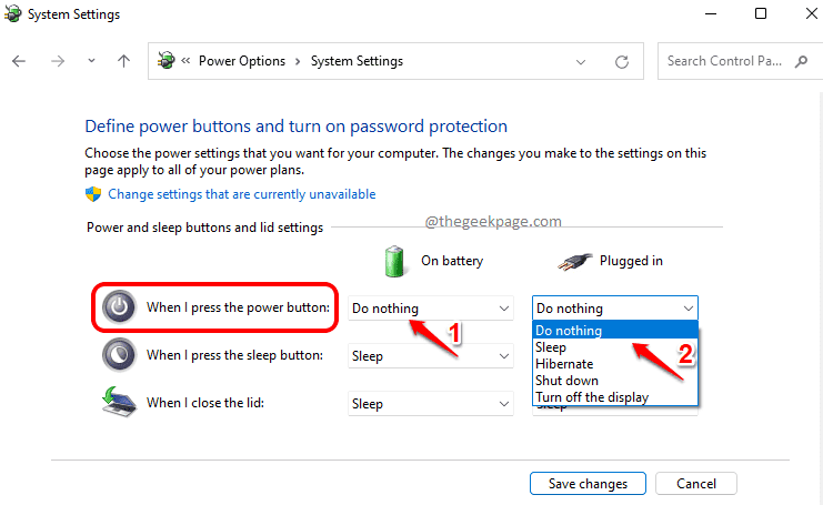如何在Windows11/10中禁用電源按鈕關機？