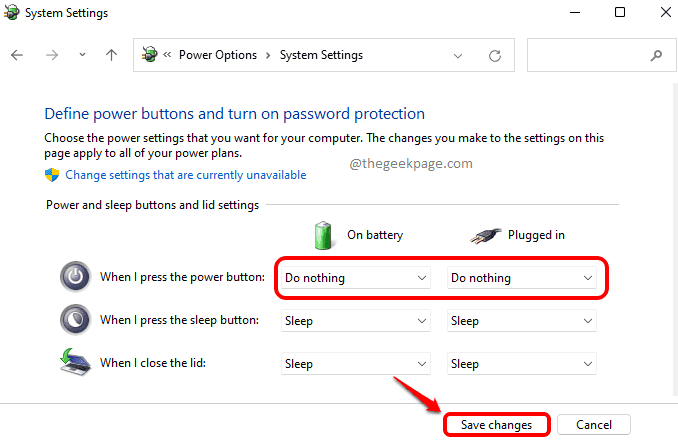 如何在Windows11/10中禁用電源按鈕關機？