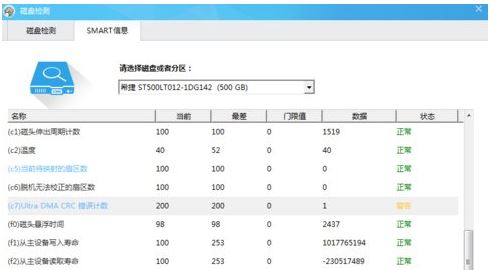 Win7檢測硬盤顯示ultradmacrc錯誤計數(shù)怎么解決？
