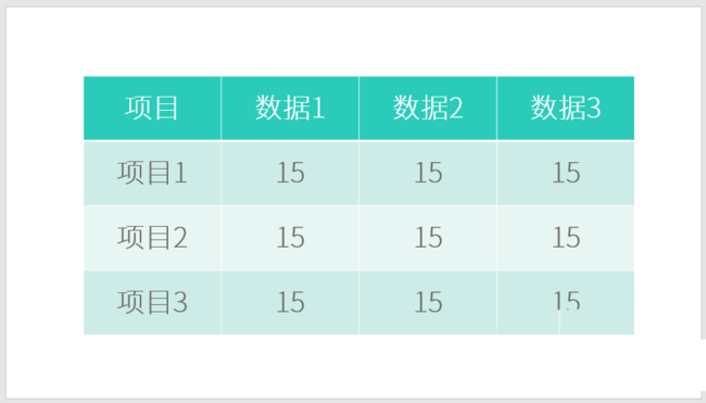 ppt制作表格單元格實現(xiàn)凹凸效果的操作步驟