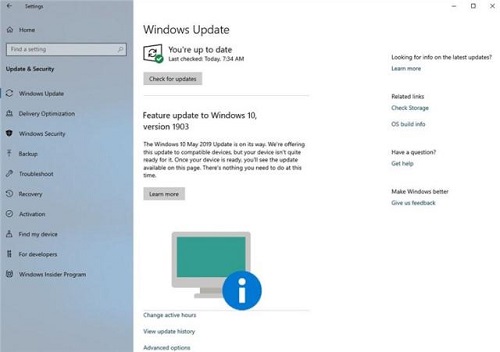 win10版本1903設(shè)備不兼容通知功能介紹