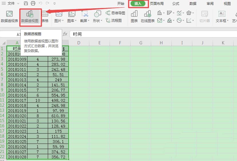 WPS2019制作出數(shù)據(jù)透視圖具體操作方法