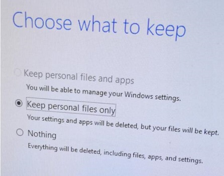 升級(jí)win11保留文件的方法