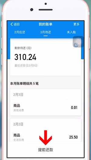 支付寶中找到主動(dòng)還款位置具體操作方法