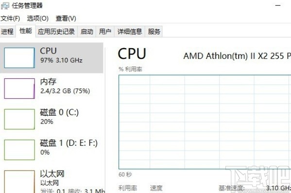 win10系統設置任務管理器默認選項卡的方法