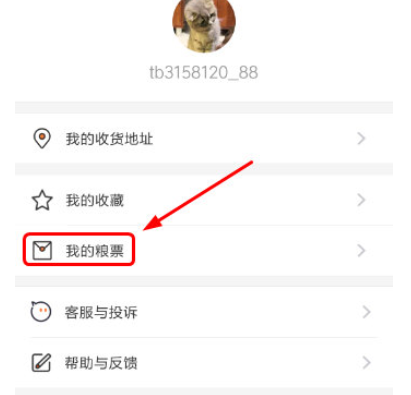 手機(jī)淘寶APP查看外賣糧票的詳細(xì)操作步驟