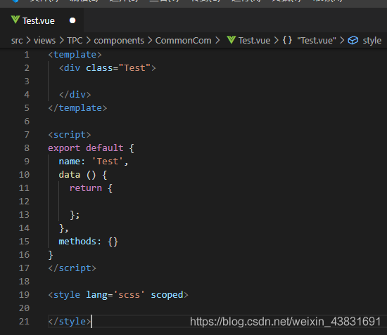 在vs code 中如何創(chuàng)建一個自己的 Vue 模板代碼