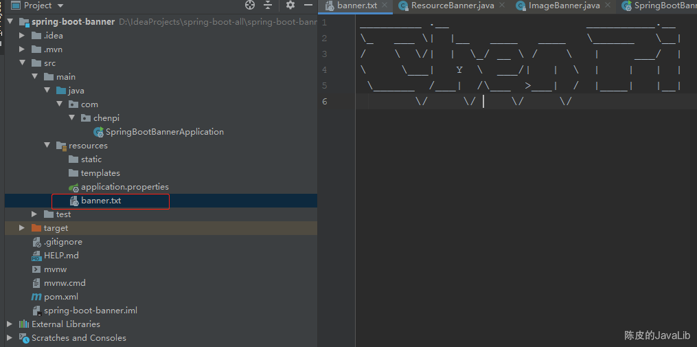 教你怎么用Springboot自定義Banner圖案