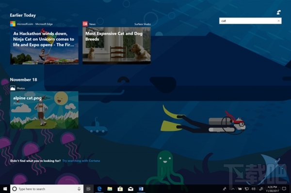 win 10 Build 17063新功能Timeline怎么樣？
