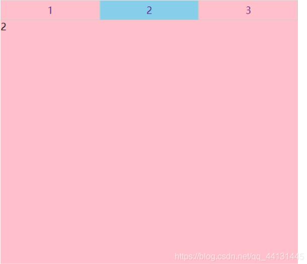 JavaScript實現簡易tab欄切換內容欄