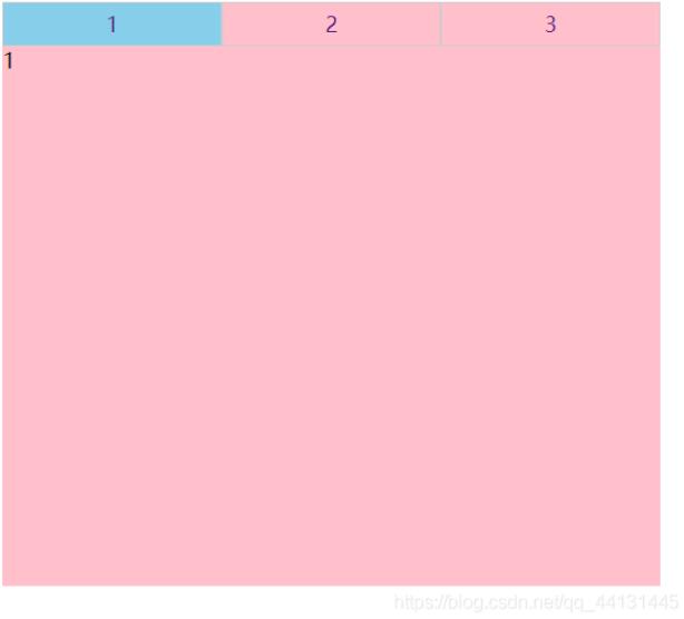 JavaScript實現簡易tab欄切換內容欄