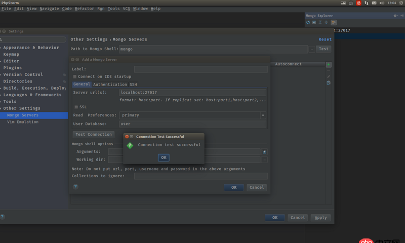 node.js - 如何在webstorm中啟動并連接mongodb數據庫呢？