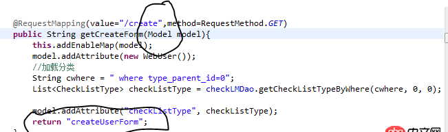 java - 這個model是哪里來的？這個return返回的是請求轉發(fā)嗎？