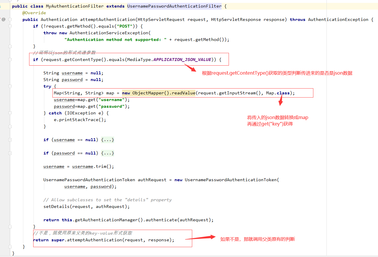 Spring Security基于json登錄實現(xiàn)過程詳解