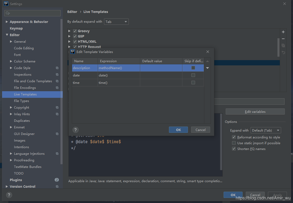 intellij idea設(shè)置統(tǒng)一JavaDoc模板的方法詳解