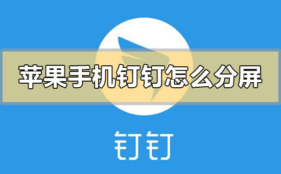 蘋(píng)果手機(jī)釘釘怎么分屏