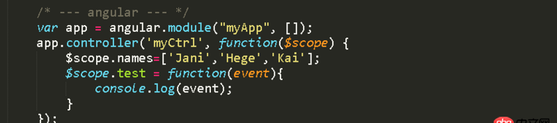 javascript - 請指條明路，angular的$event，在select中卻是undefined？