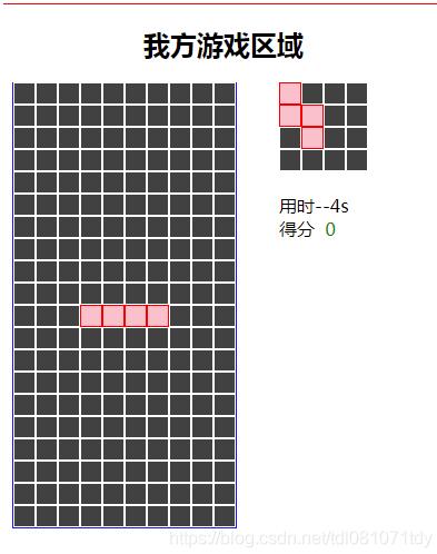 原生js實現(xiàn)俄羅斯方塊