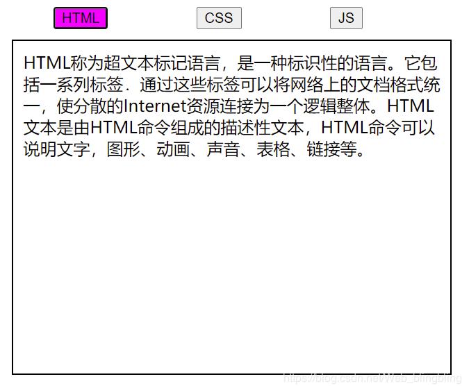 js實(shí)現(xiàn)簡單選項(xiàng)卡制作